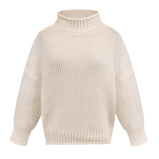 Women’s Solid Turtleneck Knit Sweater
