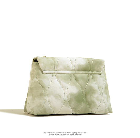 Textured Chain Small Square Crossbody Shoulder Bag