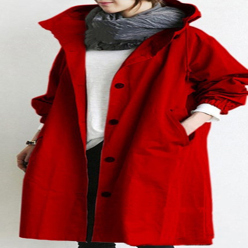Hooded Windbreaker, Women’s Quick‑Dry Windproof Jacket