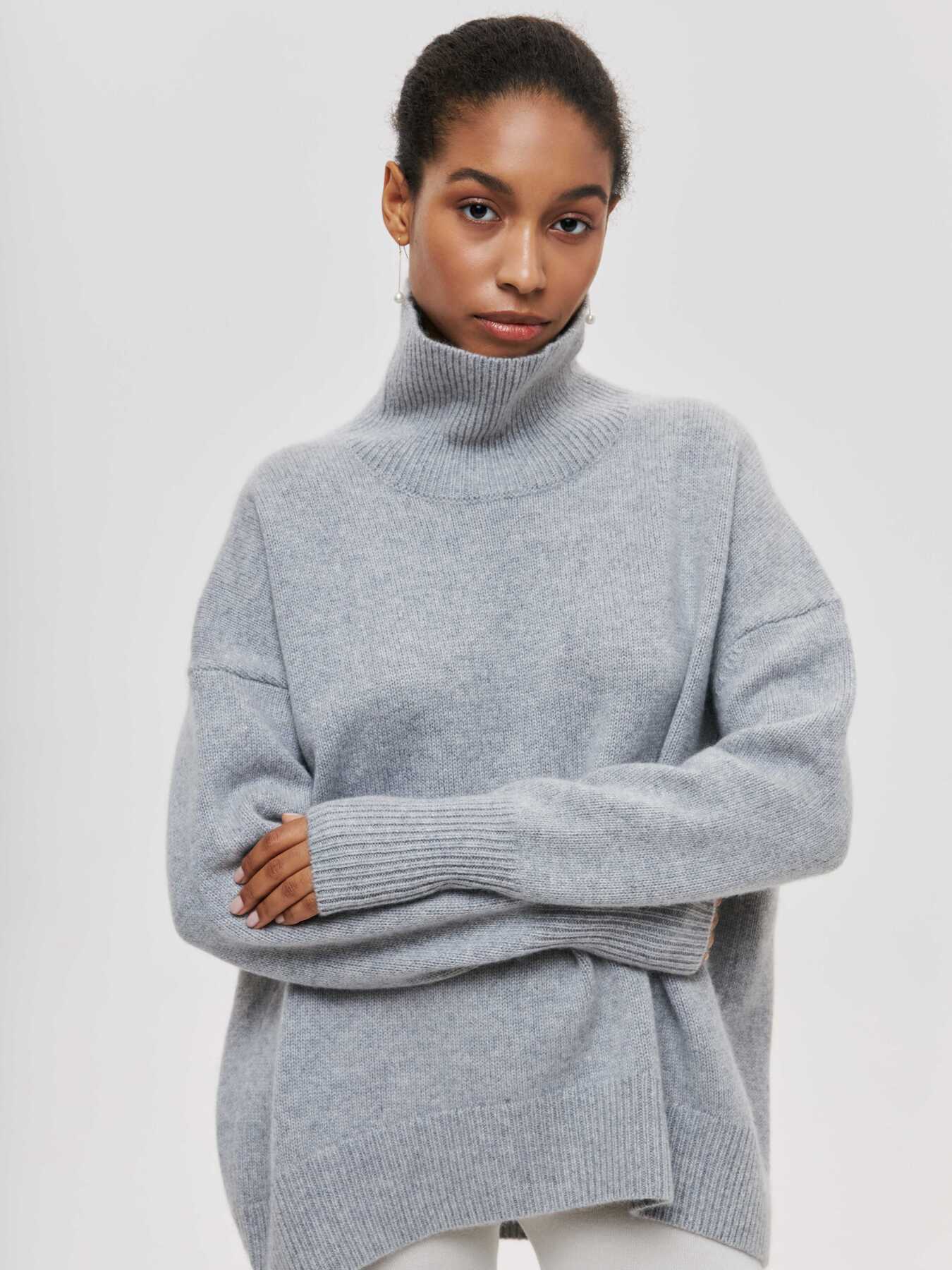 Women’s Winter Turtleneck Knit Sweater