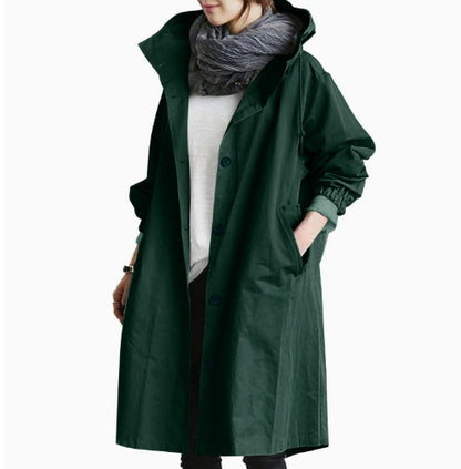Hooded Windbreaker, Women’s Quick‑Dry Windproof Jacket