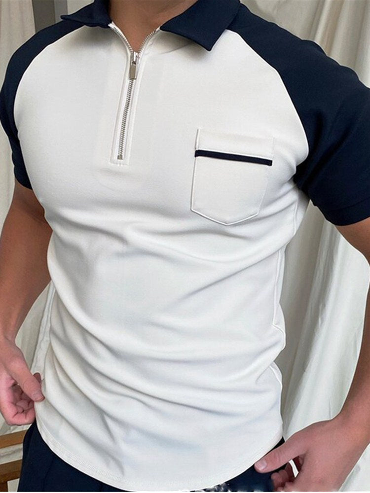 Men's Polo Shirt Men Solid Polo