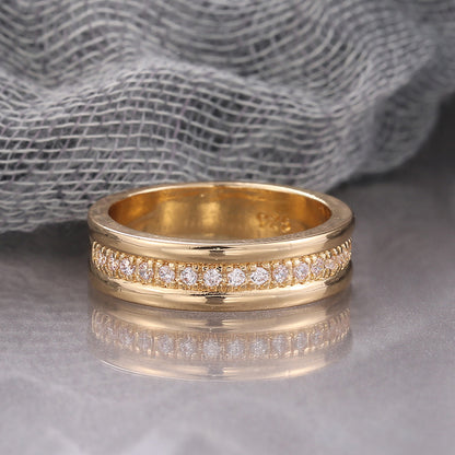 Gold Silver Rhinestone Fashion Ring
