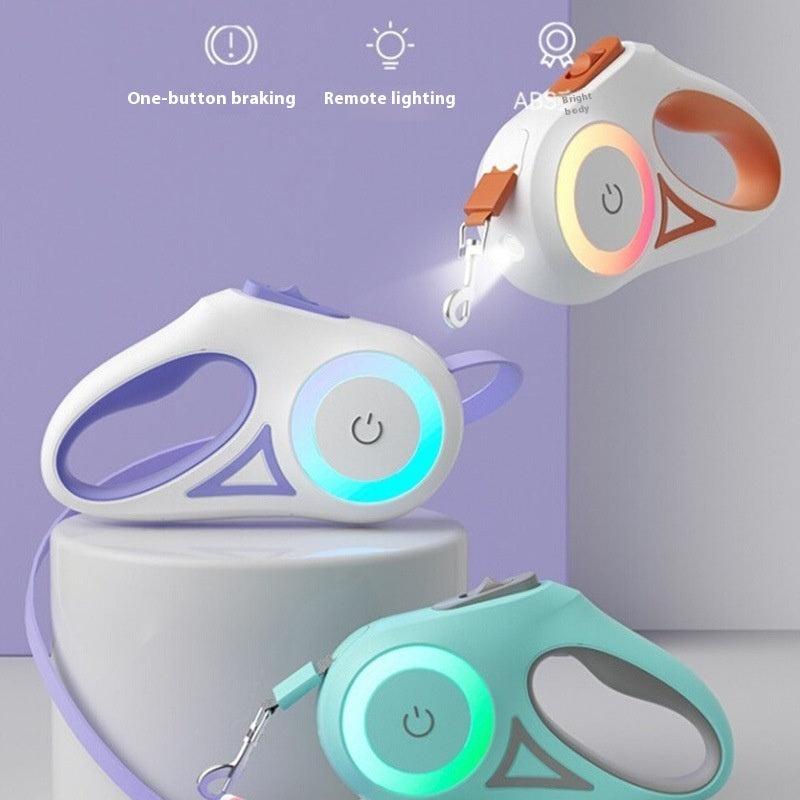 Retractable Dog Leash and Collar Set
