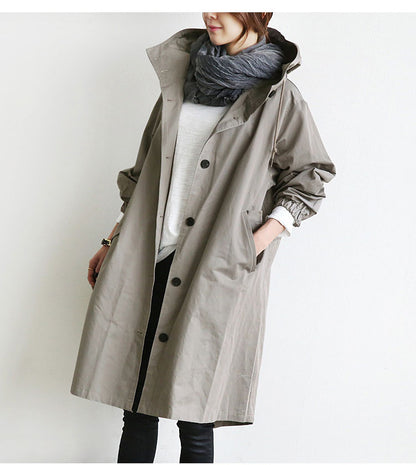 Hooded Windbreaker, Women’s Quick‑Dry Windproof Jacket