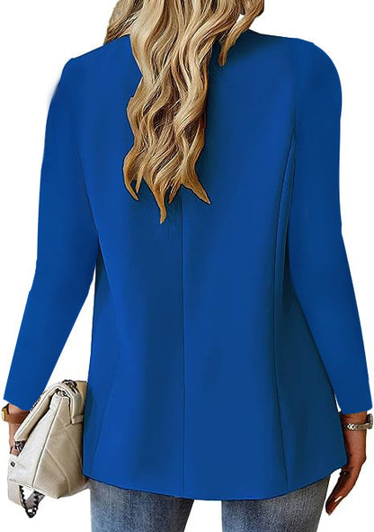 Women's Lapel Button Blazer Jacket
