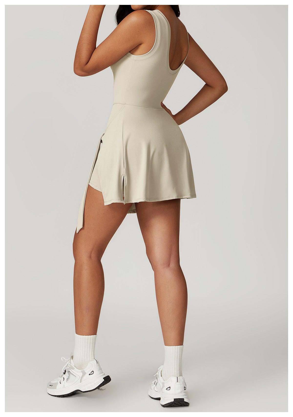 Women's Sleeveless Yoga Romper Dress