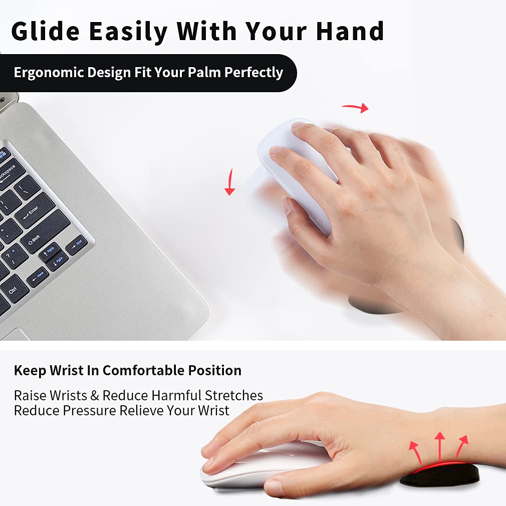 Ergonomic Gel Mouse Wrist Rest With Non‑Slip Base