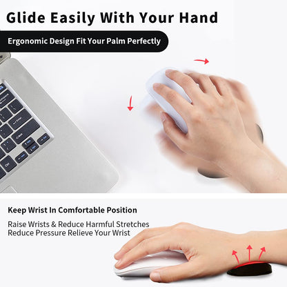 Ergonomic Gel Mouse Wrist Rest With Non‑Slip Base
