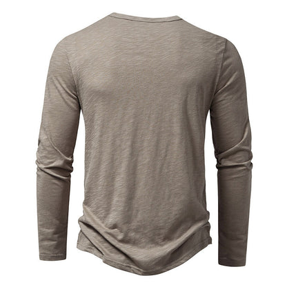 Men's Long Sleeve Henley T-Shirt