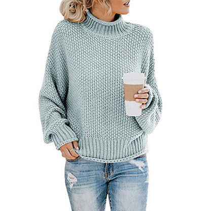 Women’s Solid Turtleneck Knit Sweater