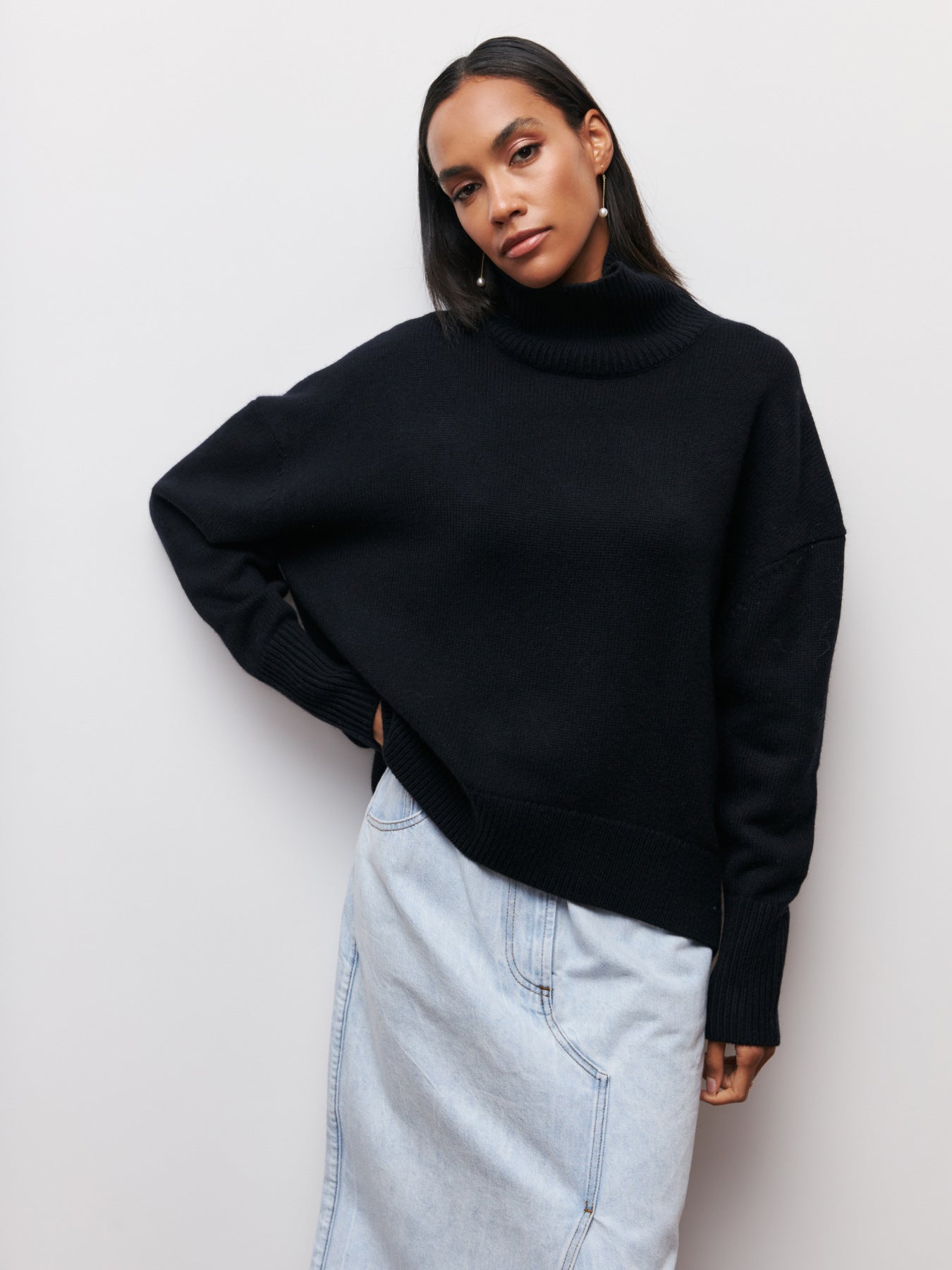 Women’s Winter Turtleneck Knit Sweater