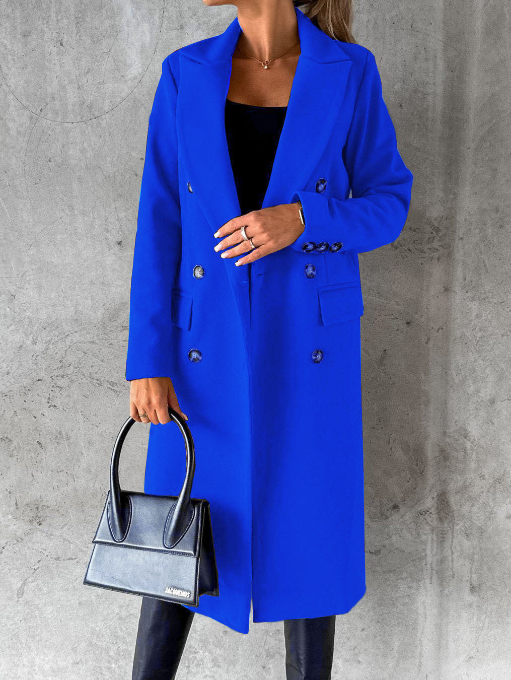 Women's Double Breasted Long Coat