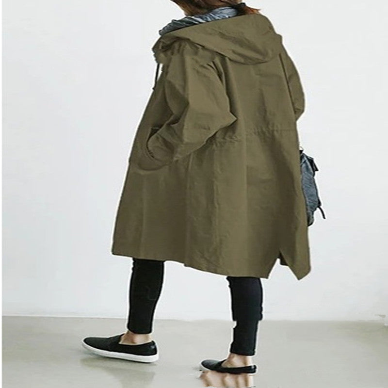 Hooded Windbreaker, Women’s Quick‑Dry Windproof Jacket