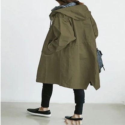 Hooded Windbreaker, Women’s Quick‑Dry Windproof Jacket