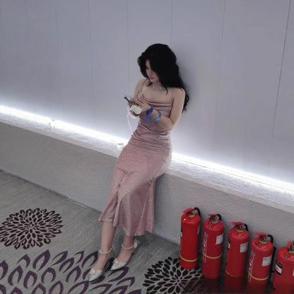 Spring New Arrival Intellectual Chic Low-Neckline Dress