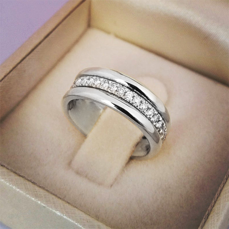 Gold Silver Rhinestone Fashion Ring
