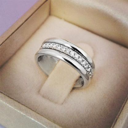 Gold Silver Rhinestone Fashion Ring