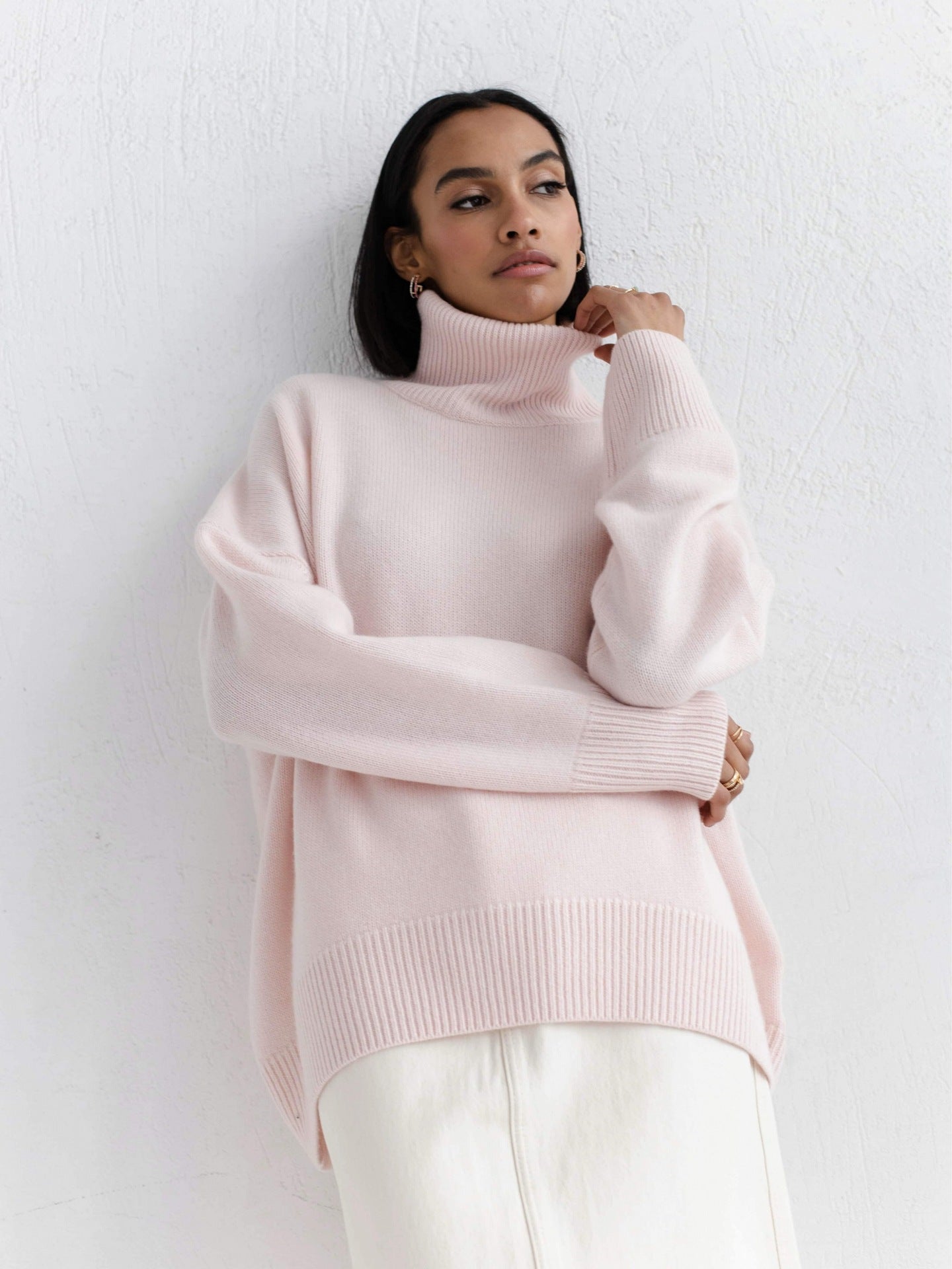 Women’s Winter Turtleneck Knit Sweater