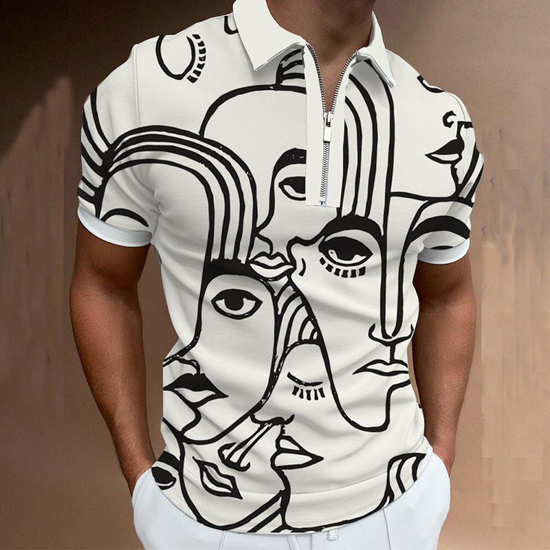 Men's Polo Shirt Men Solid Polo