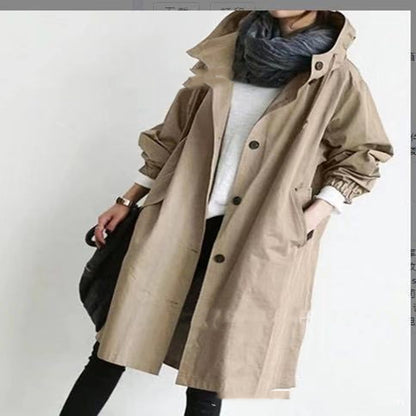 Hooded Windbreaker, Women’s Quick‑Dry Windproof Jacket