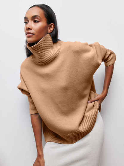 Women’s Winter Turtleneck Knit Sweater