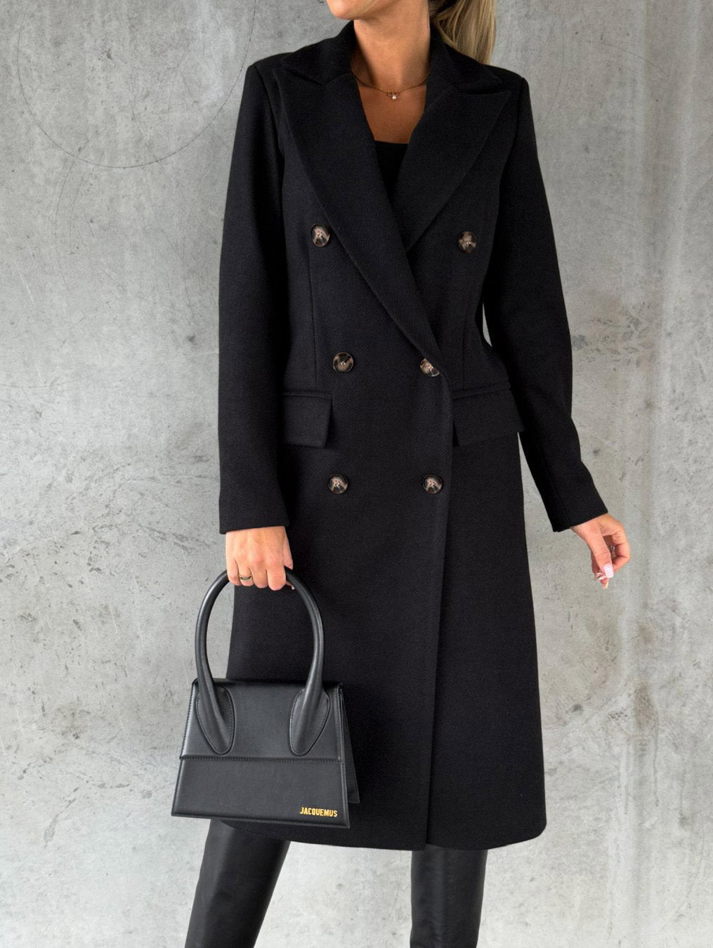 Women's Double Breasted Long Coat