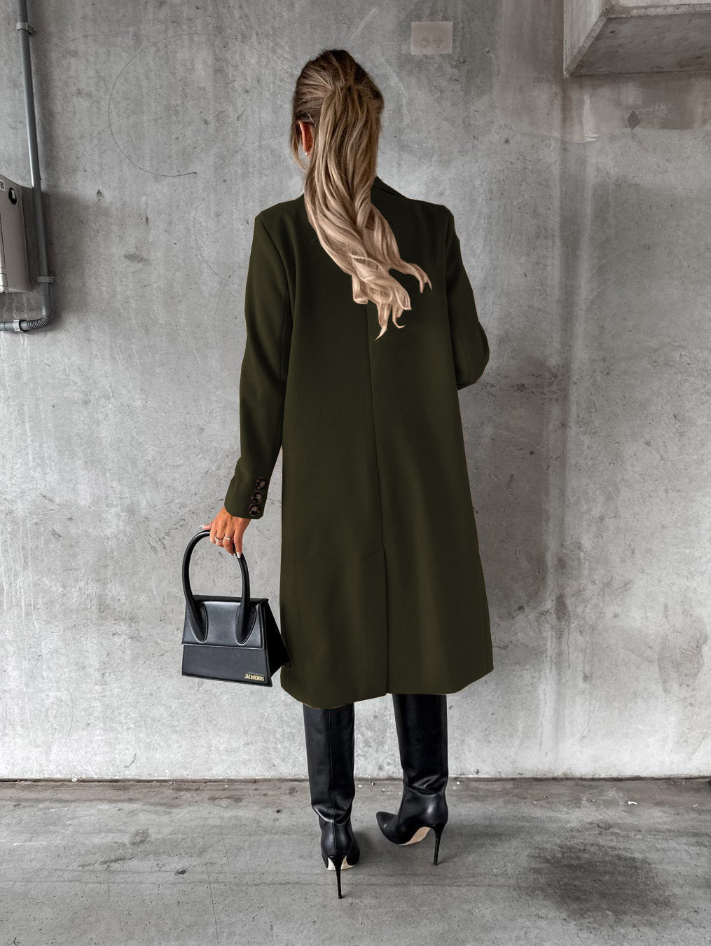 Women's Double Breasted Long Coat
