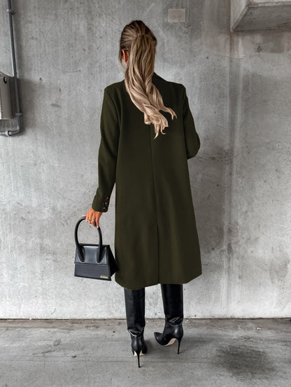 Women's Double Breasted Long Coat