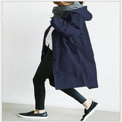 Hooded Windbreaker, Women’s Quick‑Dry Windproof Jacket