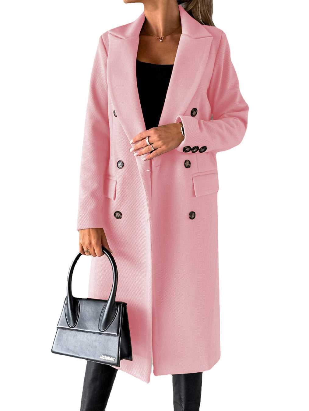 Women's Double Breasted Long Coat