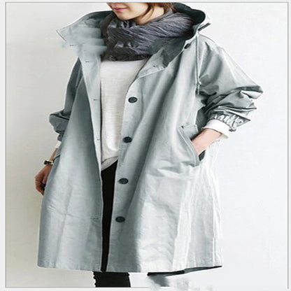 Hooded Windbreaker, Women’s Quick‑Dry Windproof Jacket